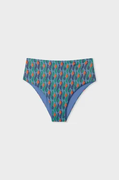 New ETAM Braguita de bikini de cintura alta brillante ESTAMPADO