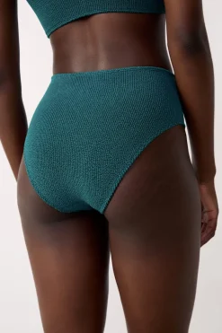 Hot ETAM Braguita de bikini de talle alto en tejido elástico VERDE