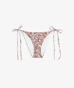 Hot ETAM Braguita de bikini de tirantes con estampado de cebra IMPRESO CON FONDO CRUDO
