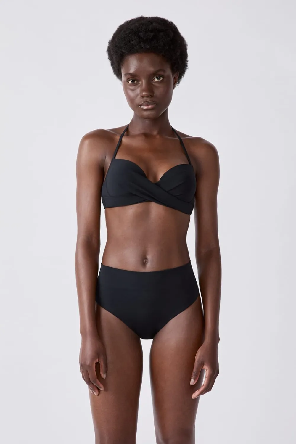 Hot ETAM Braguita de bikini multiposición NEGRO