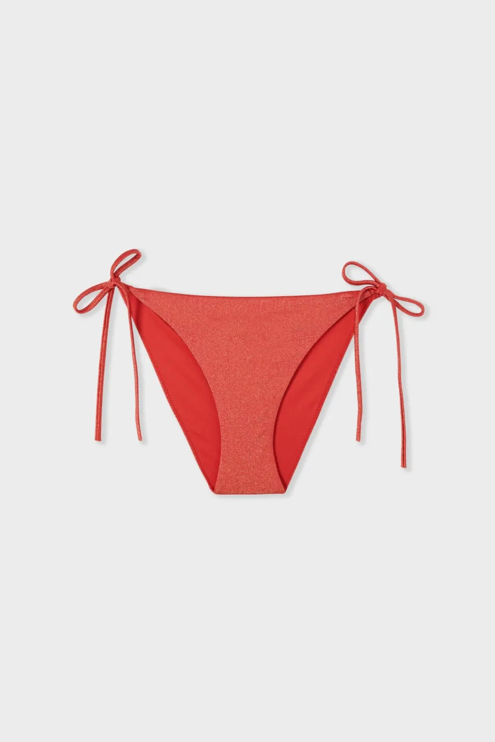 ETAM Braguita de bikini tejido brillante NARANJA