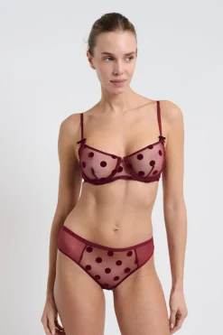 Best ETAM Braguita hipster bordado BURDEOS GRANATE