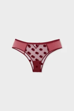 Best ETAM Braguita hipster bordado BURDEOS GRANATE