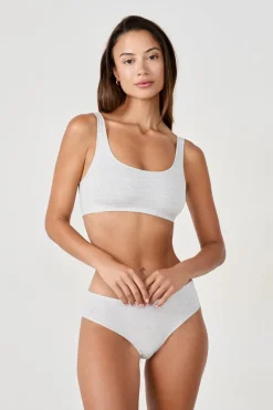 Discount ETAM Braguita hipster de algodón orgánico elástico PLATA