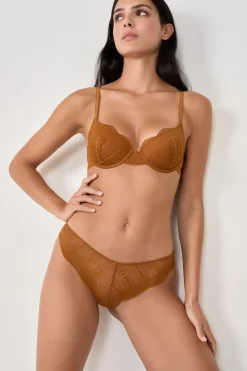 Discount ETAM Braguita hipster de encaje MARR&Oacute;N