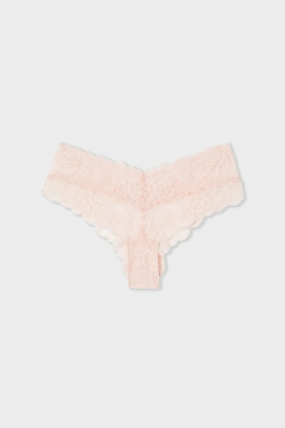 ETAM Braguita hipster V-shape de encaje ROSA