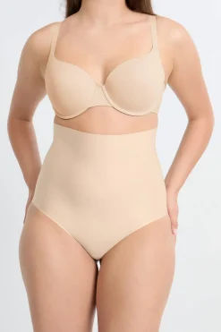 Discount ETAM Braguita moldeadora de cintura alta - Sujeción fuerte C.BEIGE
