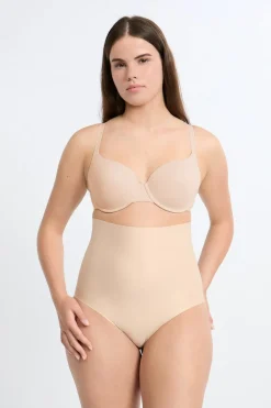 Discount ETAM Braguita moldeadora de cintura alta - Sujeción fuerte C.BEIGE
