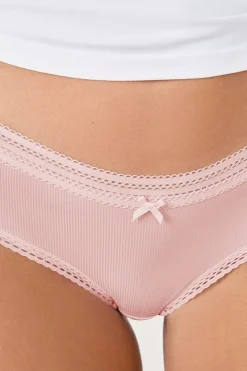 Discount ETAM Braguita shorty con bordes de encaje de microfibra AR&Aacute;NDANO