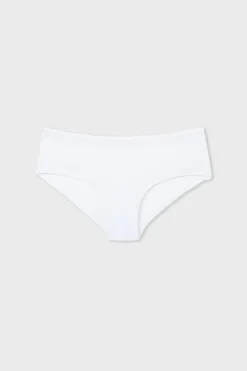 Discount ETAM Braguitas culotte de algodón BLANCO