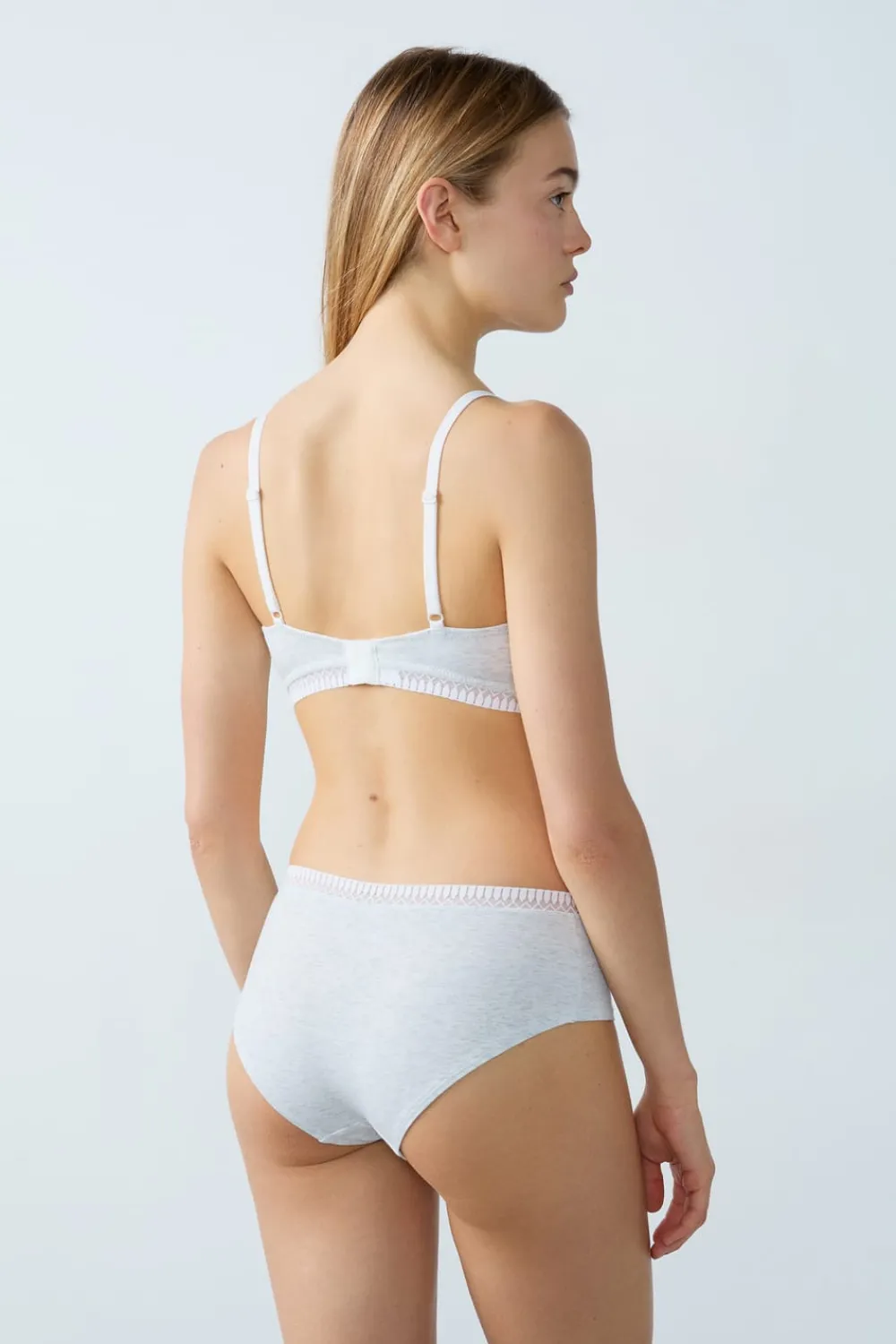 Hot ETAM Braguitas culotte de algodón C.GRIS CLARO