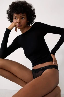 Sale ETAM Braguitas de tul y encaje NEGRO