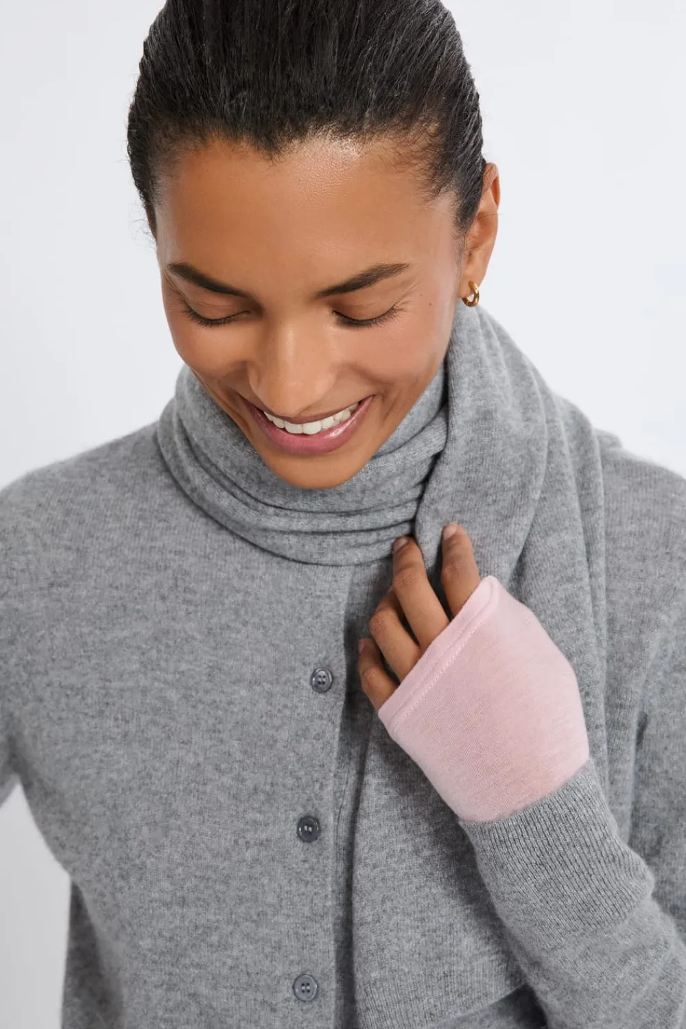 Online ETAM Bufanda de cashmere GRIS