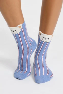 Hot ETAM Calcetines acanalados con motivos AZUL