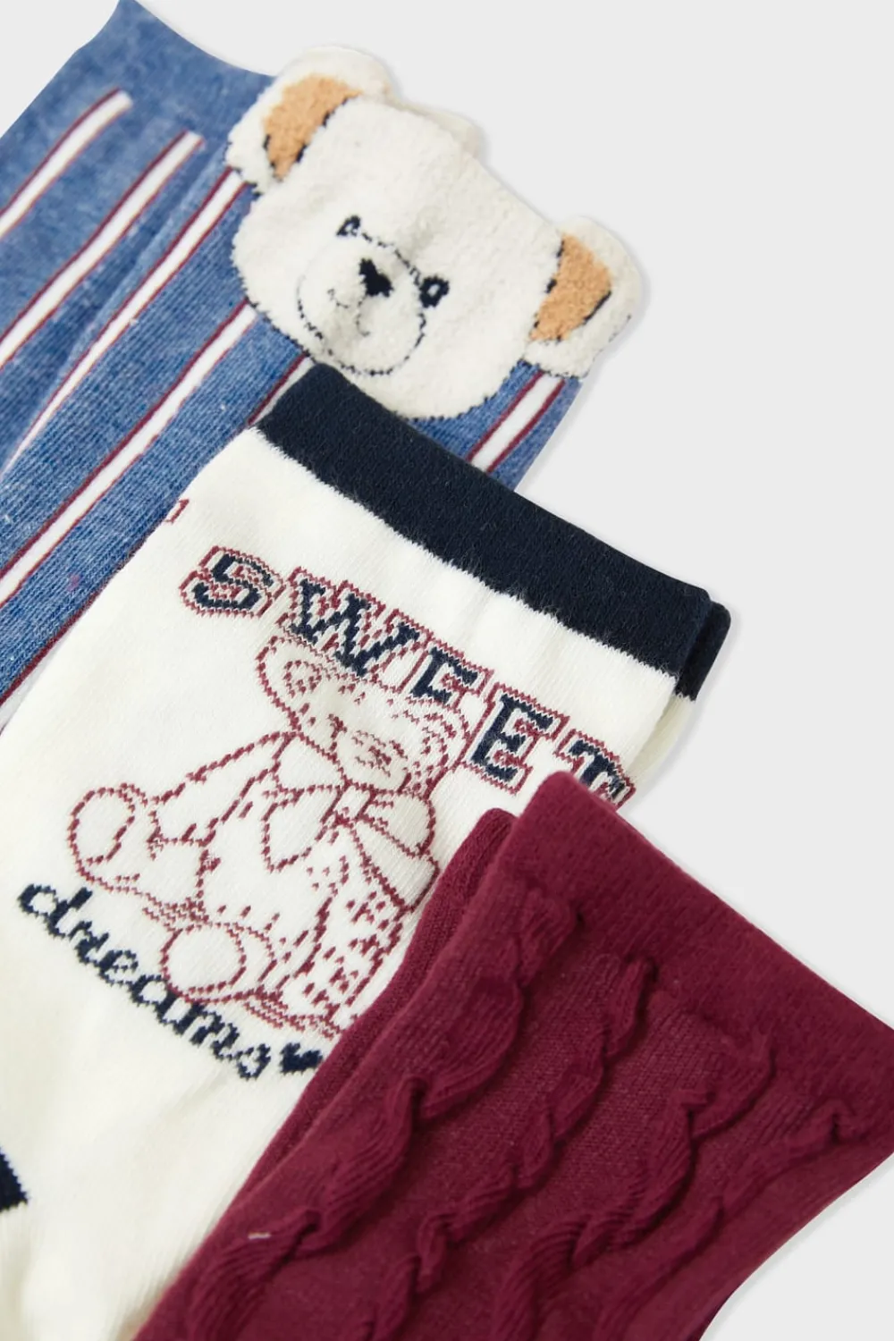 Hot ETAM Calcetines acanalados con motivos AZUL