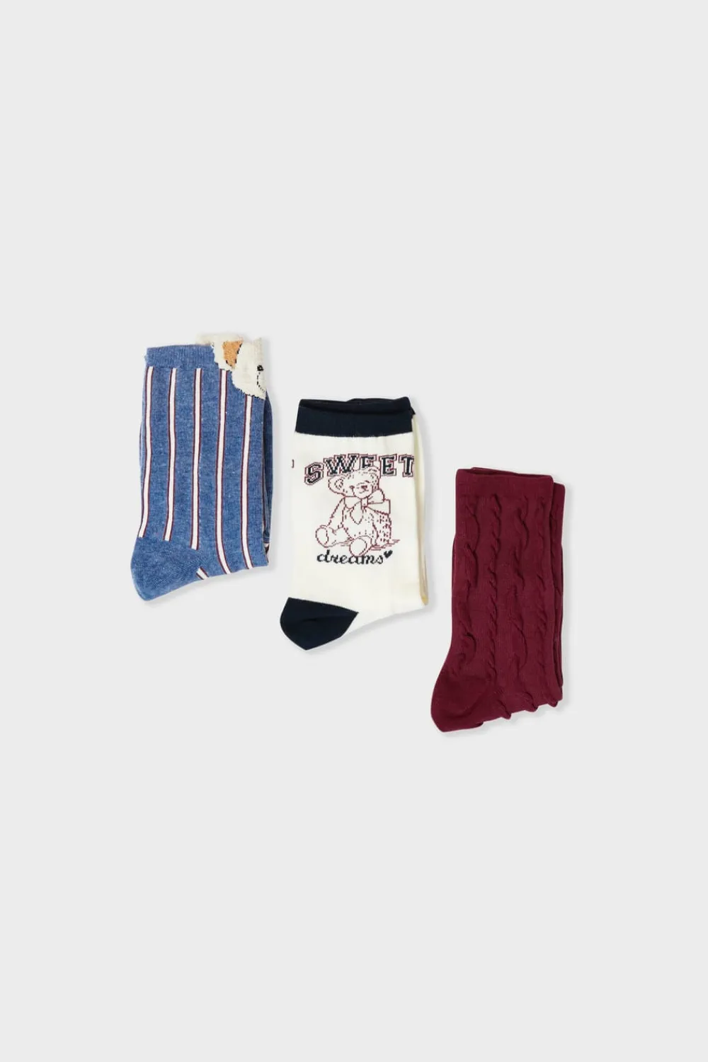 Hot ETAM Calcetines acanalados con motivos AZUL