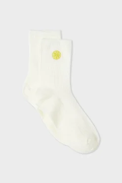 Outlet ETAM Calcetines acanalados con algodón y estampado de sol crudo