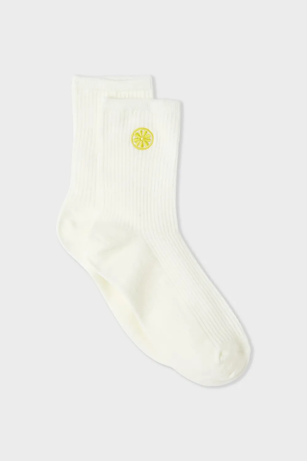 Outlet ETAM Calcetines acanalados con algodón y estampado de sol crudo