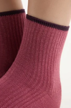 Discount ETAM Calcetines brillantes con algodón BLUSH