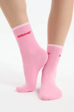Online ETAM Calcetines con algodón ROSA