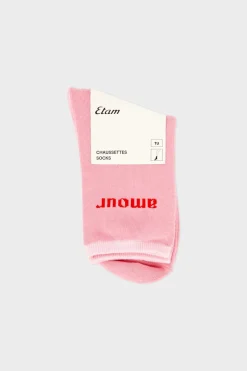 Online ETAM Calcetines con algodón ROSA