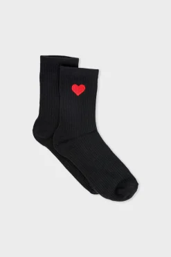 New ETAM Calcetines con efecto acanalado NEGRO