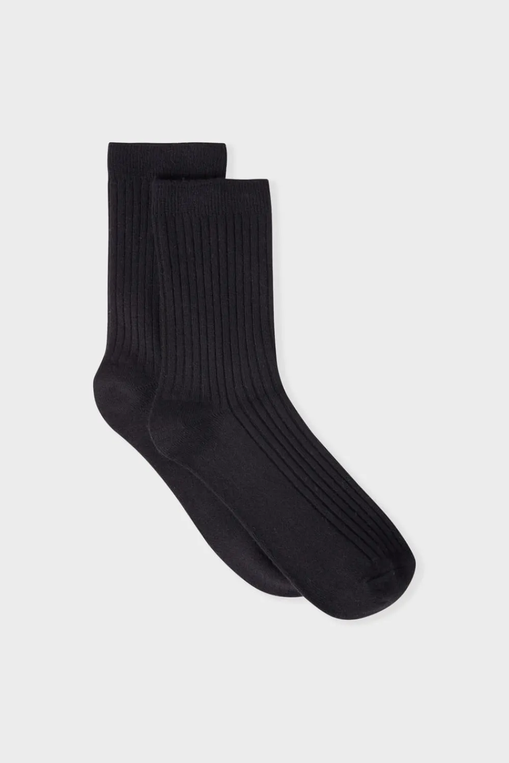 Clearance ETAM Calcetines con efecto acanalado NEGRO