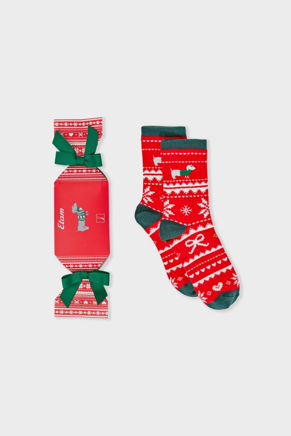 Outlet ETAM Calcetines con motivos de punto fino ROJO