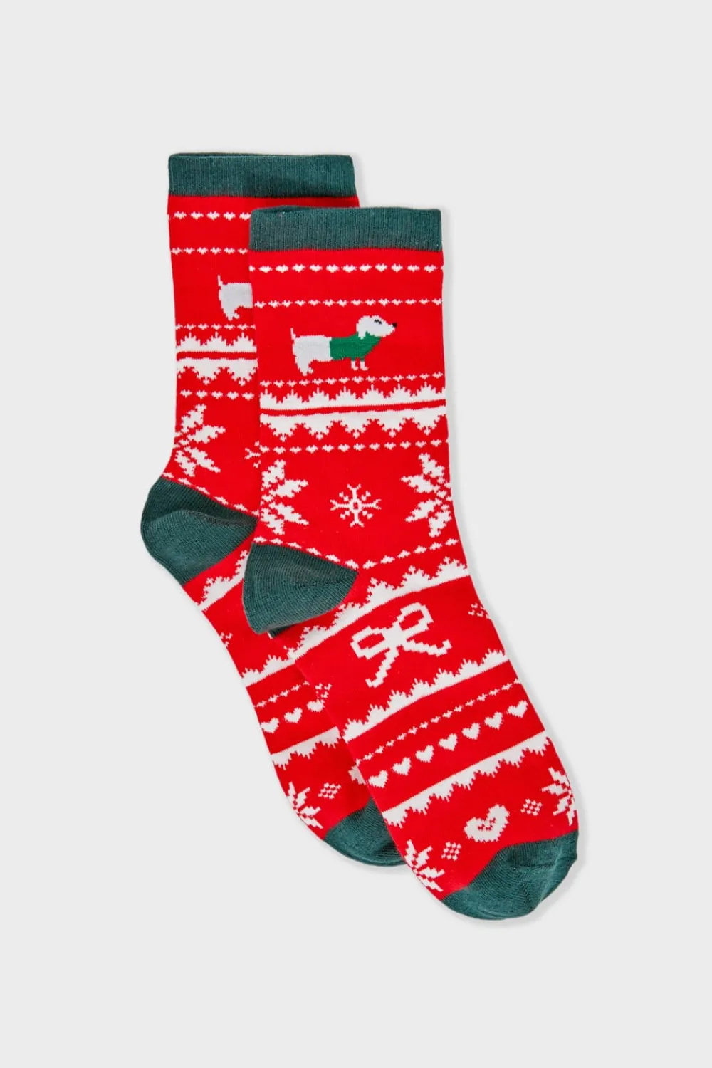 Outlet ETAM Calcetines con motivos de punto fino ROJO