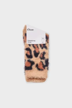 Discount ETAM Calcetines de punto grueso con estampado de leopardo MARR&Oacute;N