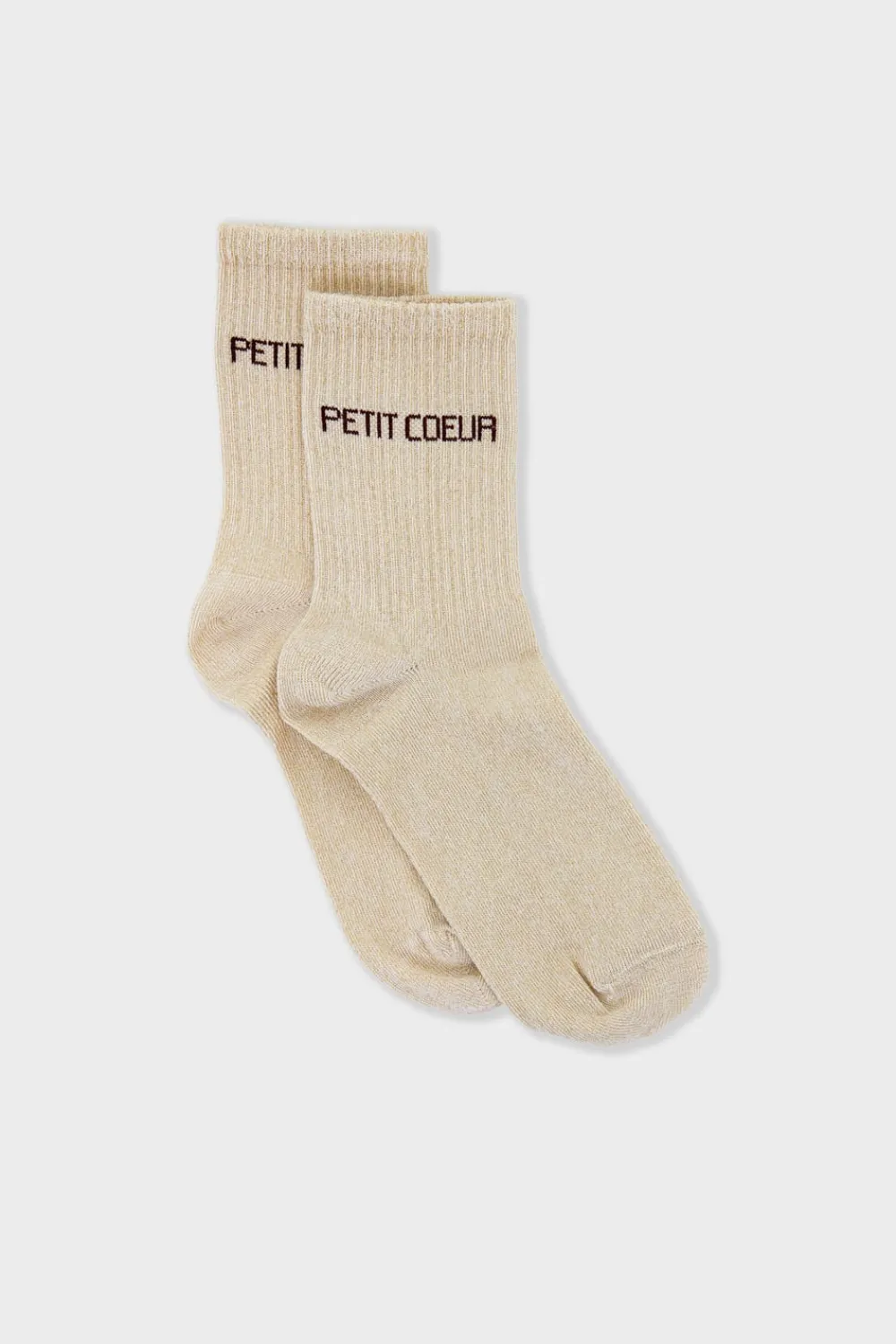 Sale ETAM Calcetines irisados con letras CRUDO