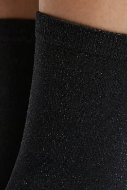 Discount ETAM Calcetines tejido brillantes NEGRO