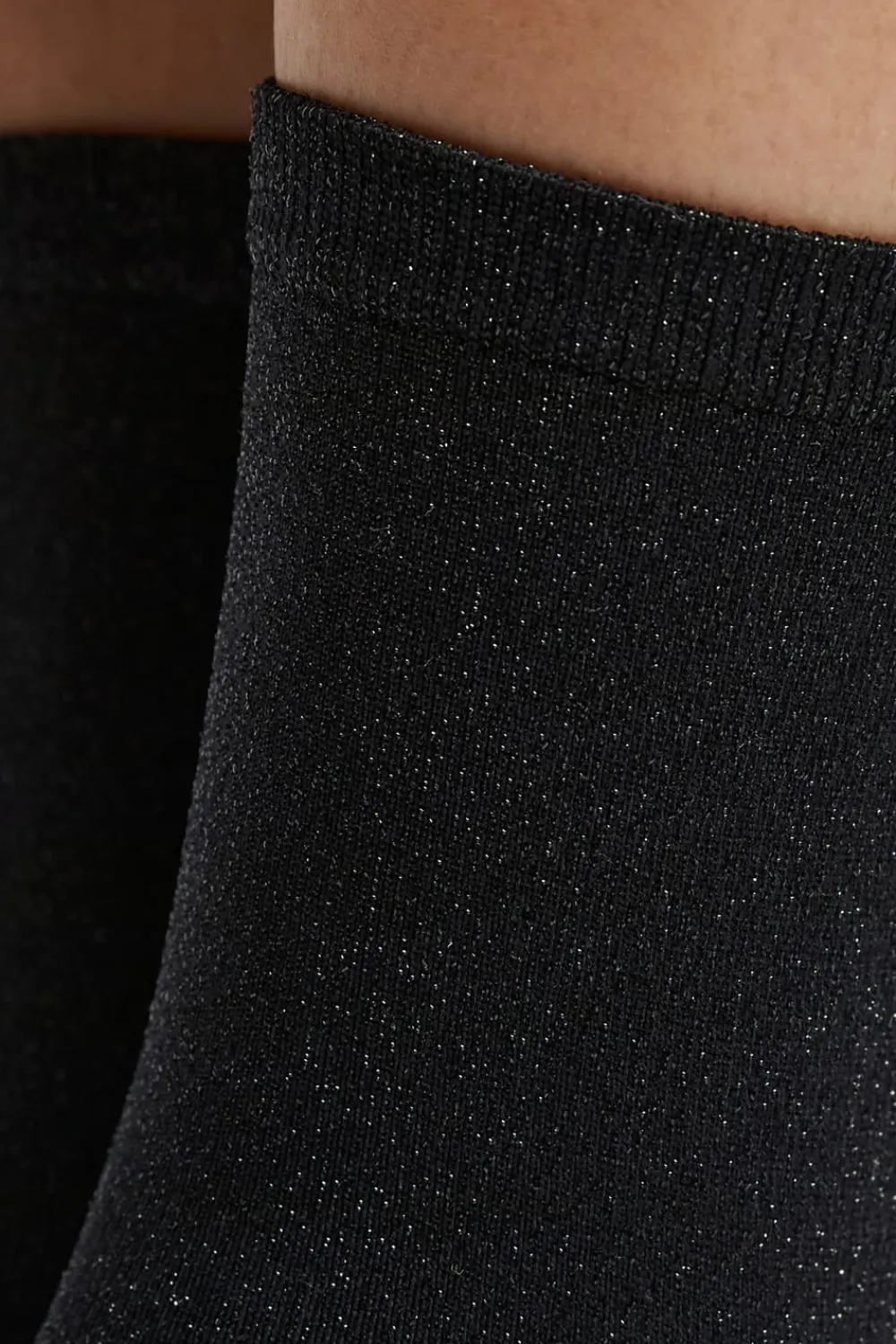 Discount ETAM Calcetines tejido brillantes NEGRO