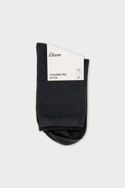Discount ETAM Calcetines tejido brillantes NEGRO