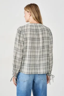 ETAM Camisa a cuadros GRIS CLAIR