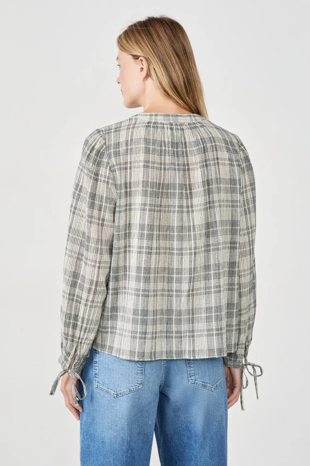 ETAM Camisa a cuadros GRIS CLAIR