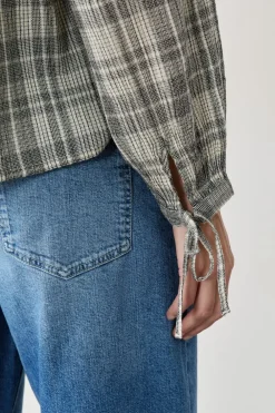 ETAM Camisa a cuadros GRIS CLAIR
