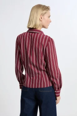 Online ETAM Camisa a rayas BURDEOS GRANATE