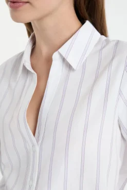 Outlet ETAM Camisa a rayas con algodón MALVA