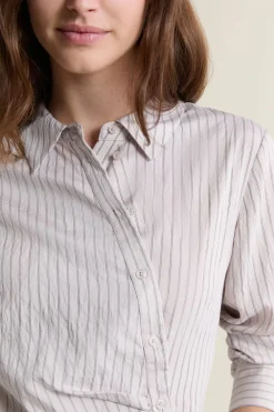 Discount ETAM Camisa a rayas estilo cruzada Topo