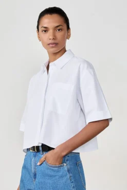 Discount ETAM Camisa corta de manga corta BLANCO