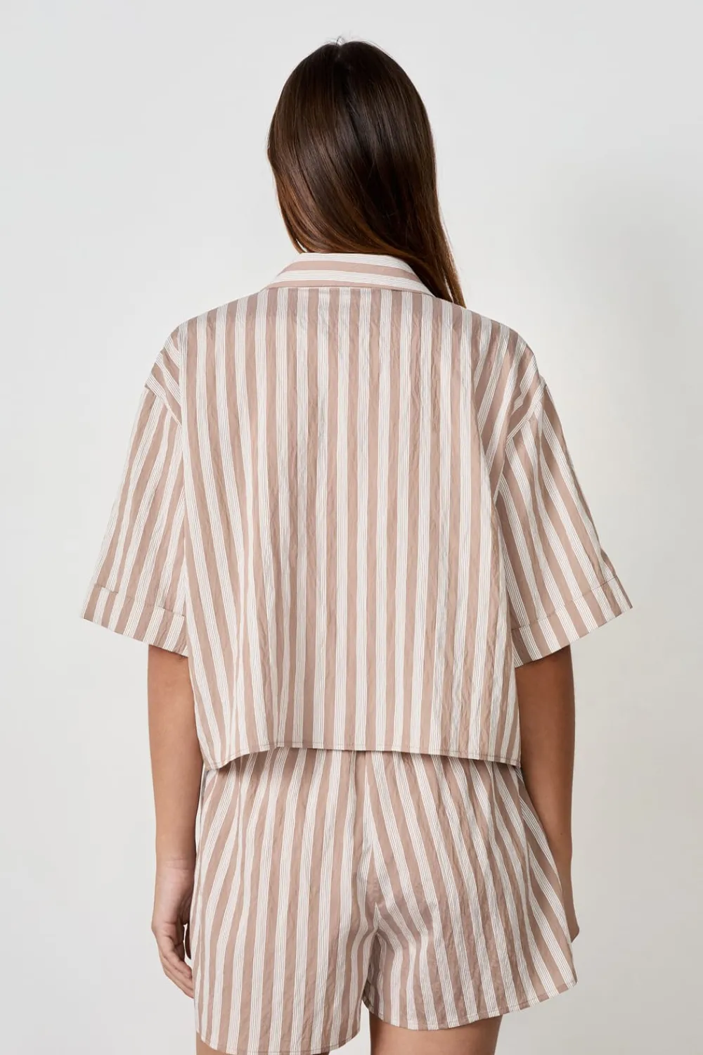 Discount ETAM Camisa de manga corta a rayas ESTAMPADO