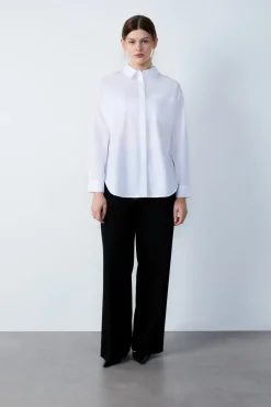 Hot ETAM Camisa de manga larga BLANCO
