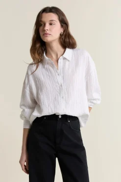 Best ETAM Camisa de manga larga BLANCO