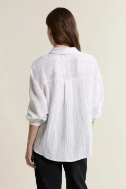 Best ETAM Camisa de manga larga BLANCO