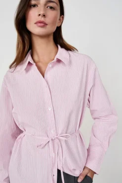 Hot ETAM Camisa de manga larga de popelina ROSA CHICLE