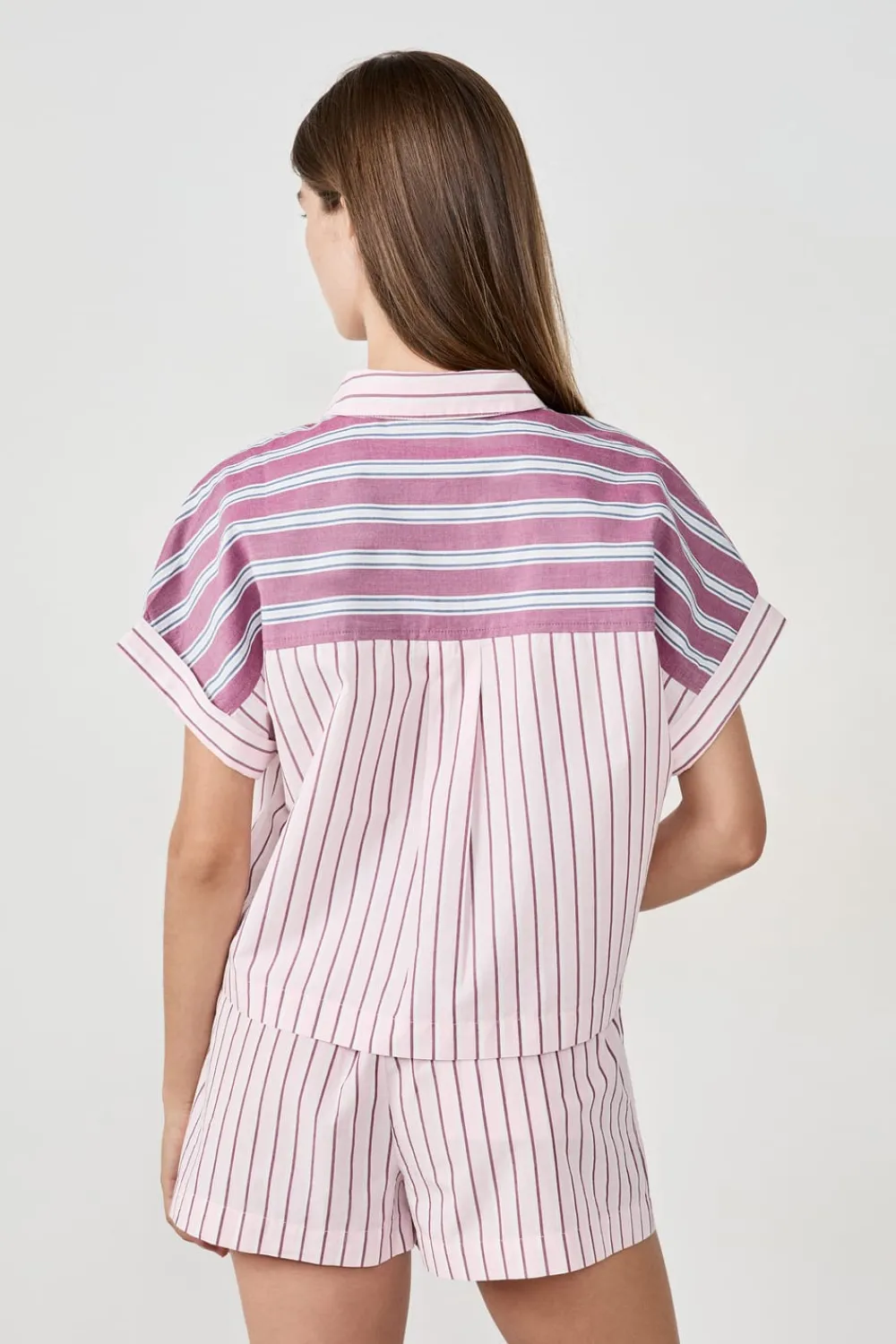 Online ETAM Camisa de pijama a rayas ROSA