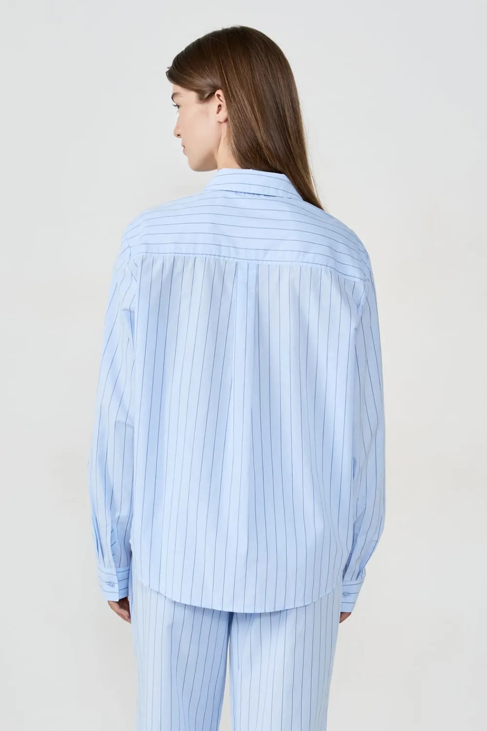 Discount ETAM Camisa de pijama a rayas AZUL CIELO