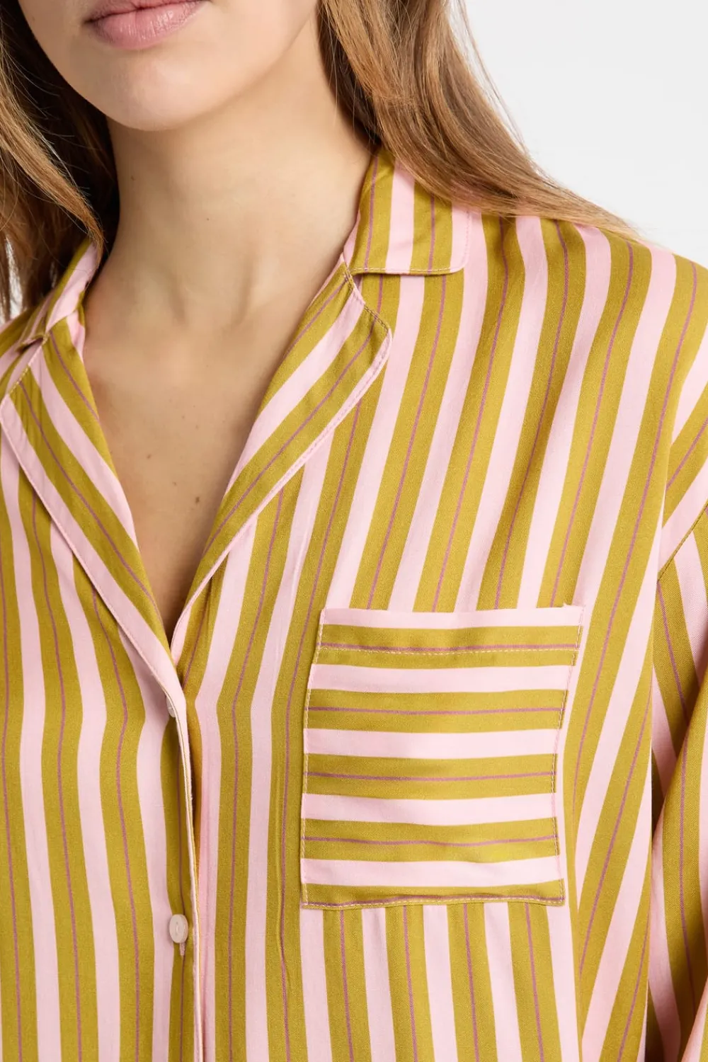 Sale ETAM Camisa de pijama bicolor a rayas MULTICOLOR