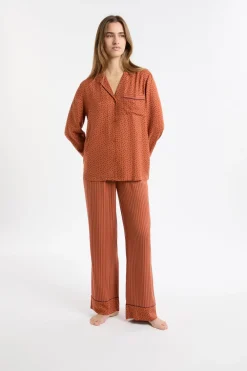Sale ETAM Camisa de pijama con estampado de corazones MARR&Oacute;N